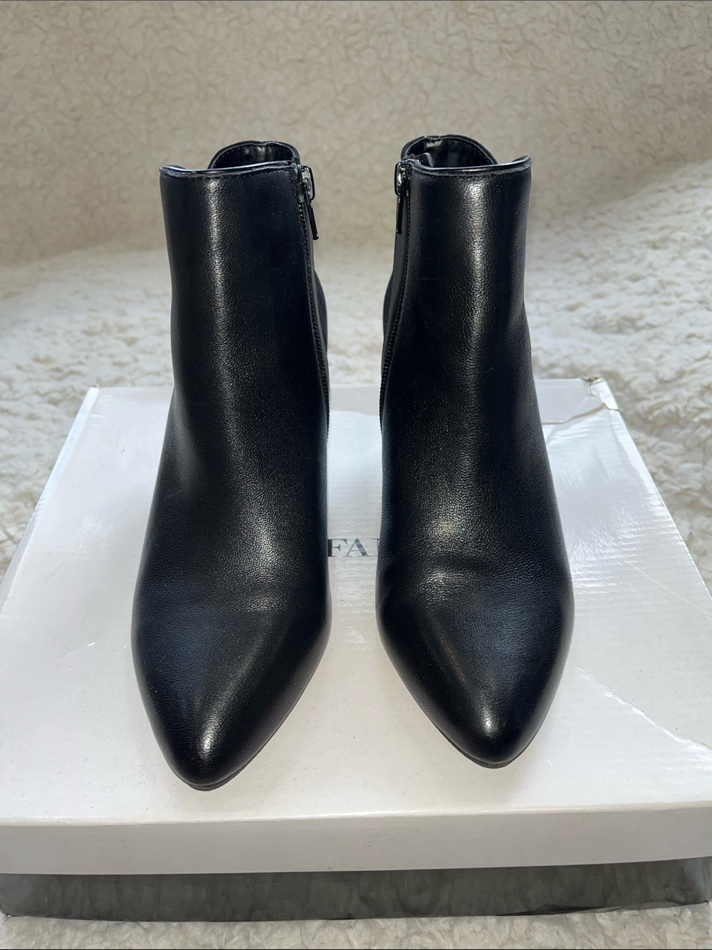 Alfani Black Pointed Toe Ankle Booties